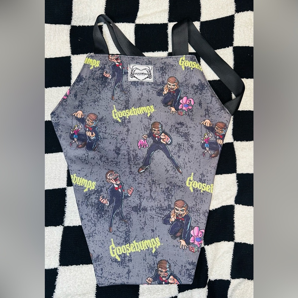 Coffin shape tote bag